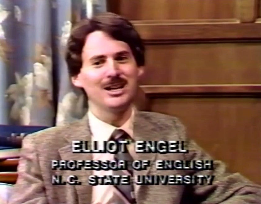 Elliot Engel on PBS' North Carolina People with UNC President Bill Friday: December 12, 1982 (run time: 28 minutes)